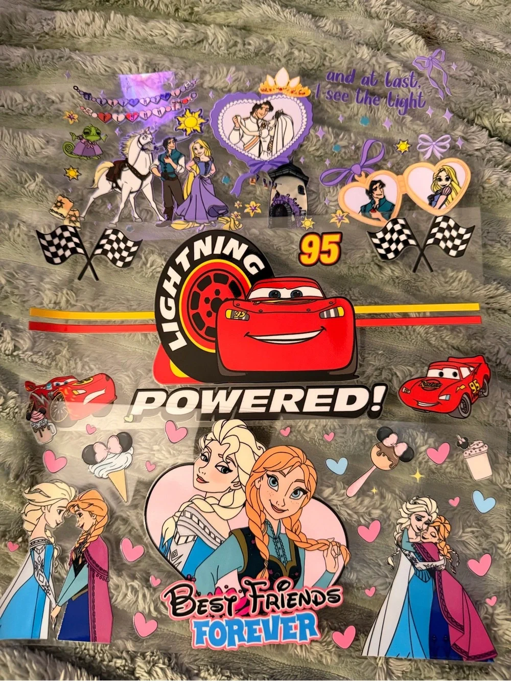 Character Sticker cup wrap